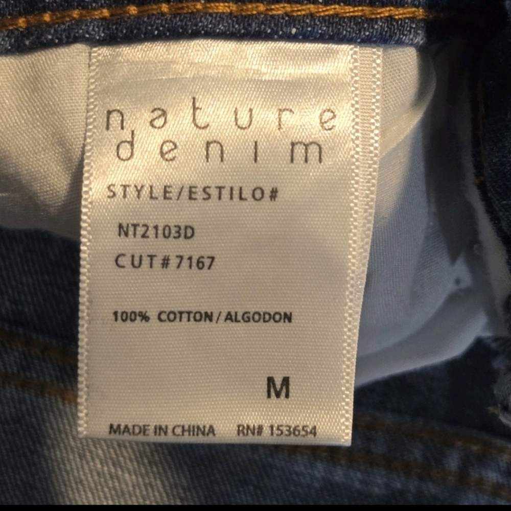 Nature Womens No More Wishing Dark Wash Distressed Denim Jean Shorts Medium - Picture 10 of 13